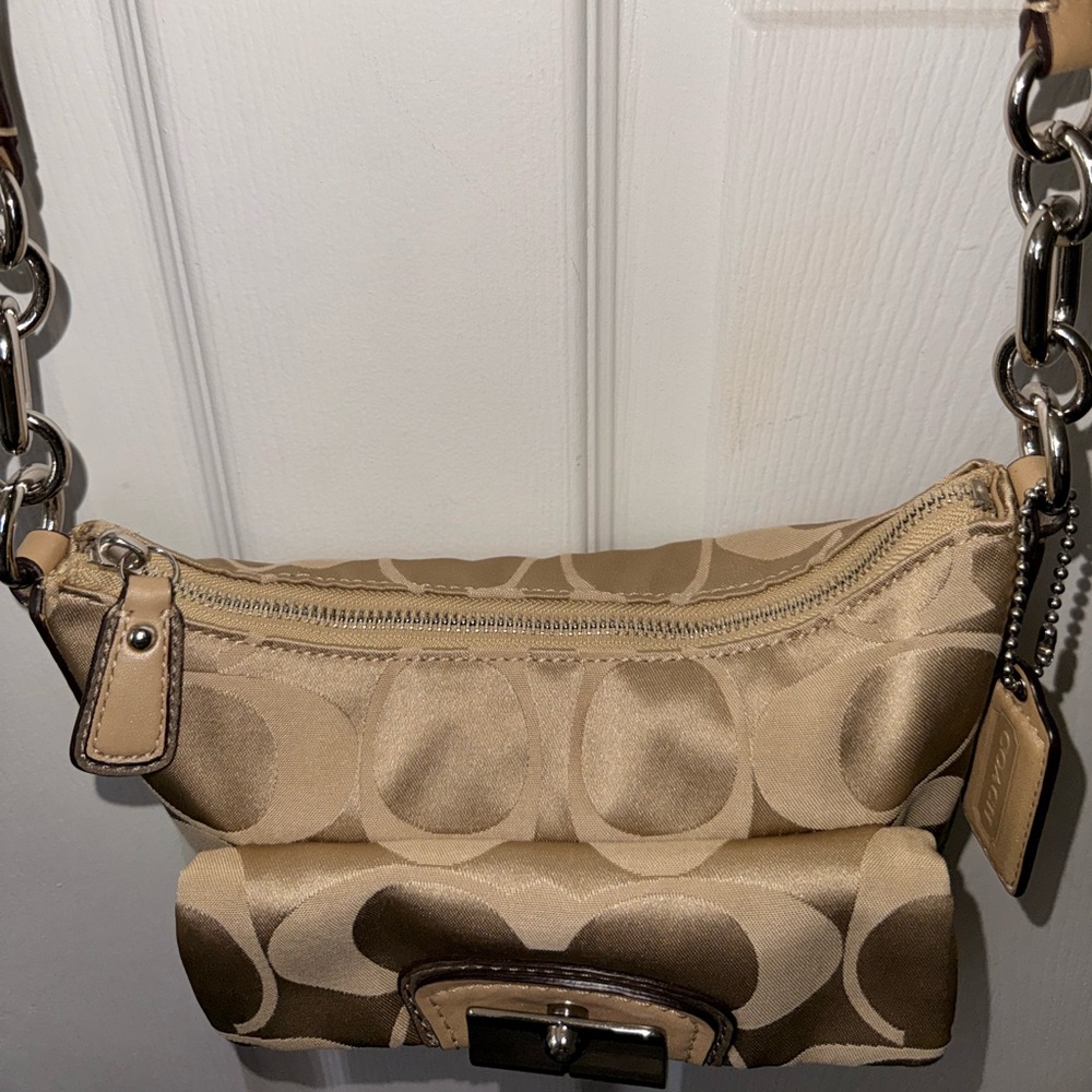 NWOT - Coach Kristin Signature Pleated Flap Crossbody Bag - Picture 6 of 14